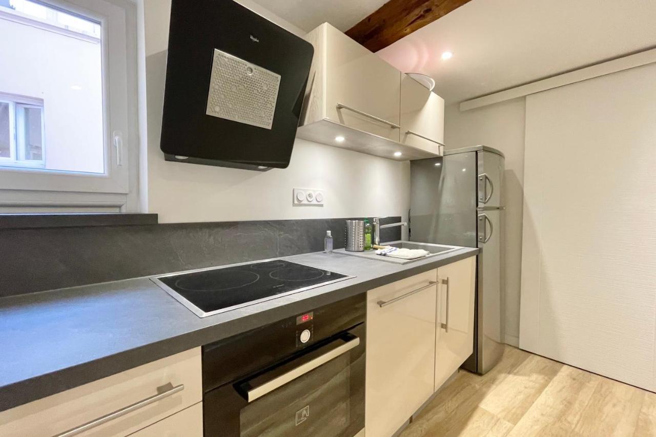 #Cf In White&Gray Center Apartment Grenoble Bagian luar foto
